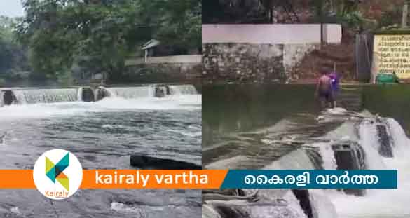 പാലായില്‍ ചെക്ക് ഡാം തുറക്കാനുള്ള ശ്രമത്തിനിടെ ഒരാള്‍ മുങ്ങി മരിച്ചു