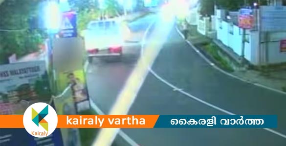 മലയാറ്റൂരിൽ ഡ്യൂട്ടി കഴിഞ്ഞ് മടങ്ങിയ പൊലീസുകാരനെ പിക്കപ്പ് വാൻ ഇടിച്ച് തെറിപ്പിച്ചു
