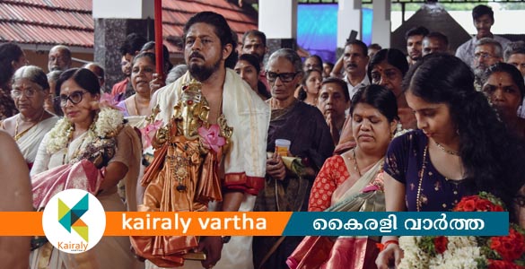 മള്ളിയൂരില്‍ ഭക്തിനിര്‍ഭരമായി കല്യാണോത്സവം; ഗണേശപുരാണ സപ്താഹത്തിന് നാളെ സമാപനം