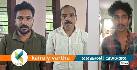 കിടങ്ങൂരിൽ എംഡിഎംഎയും കഞ്ചാവുമായി മൂന്നു പേർ പോലീസ് പിടിയിൽ