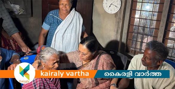 കോട്ടയം മെഡിക്കല്‍ കോളജ് ദുരന്തം: മന്ത്രി വീണ ജോര്‍ജ് ബിന്ദുവിന്‍റെ വീട്ടിലെത്തി