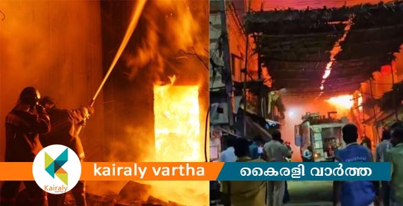 തിരുപ്പൂരിൽ ഗ്യാസ് സിലണ്ടറുകൾ പൊട്ടിത്തെറിച്ചു; 42 വീടുകൾ കത്തി നശിച്ചു