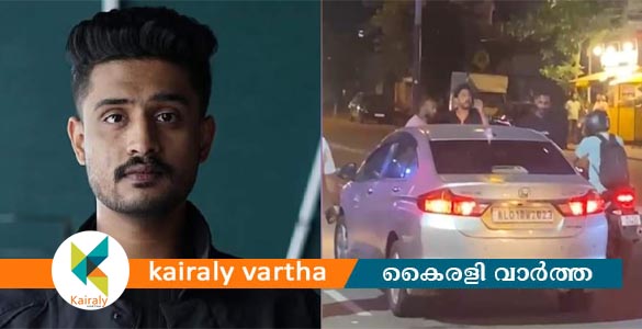 നടുറോഡിൽ സുരേഷ് ഗോപിയുടെ മകനും കോൺഗ്രസ് നേതാവുമായി തർക്കം