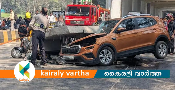 മുംബൈയിൽ മെട്രോ തൂണ് തകർന്ന് വാഹനങ്ങൾക്ക് മുകളിൽ വീണു; ഒരാൾ മരിച്ചു, മൂന്ന് പേർക്ക് പരിക്ക്