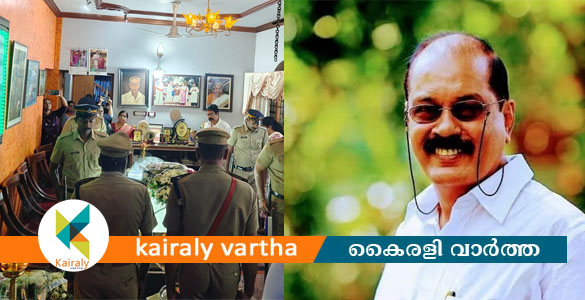സാഹിത്യകാരൻ ടി. ജി. വിജയകുമാറിന്റെ സംസ്&zwnj;കാരം ഔദ്യോഗിക ബഹുമതികളോടെ നടത്തി