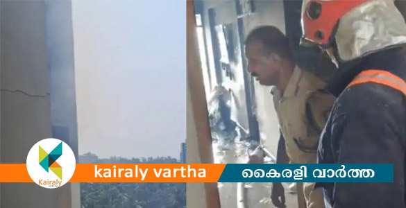 കണ്ണൂരിൽ ഫ്ളാറ്റിന്റെ ഒൻപതാം നിലയിൽ തീപിടിത്തം